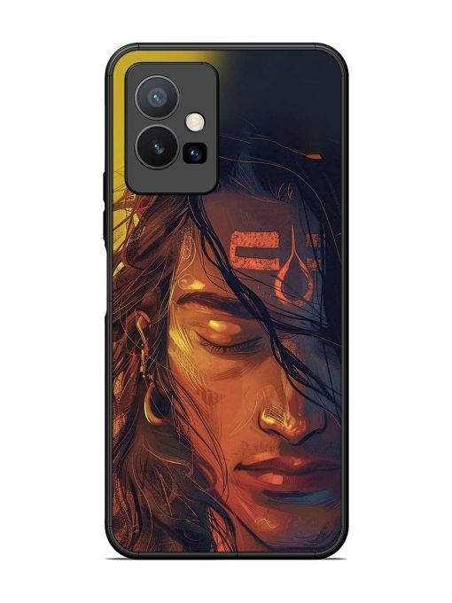 Tranquil Shiva Glossy Soft Edge Case for Vivo Y75 (5G) Chachhi