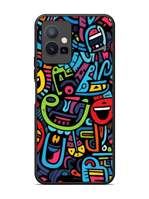 Doodlephoria Glossy Soft Edge Case for Vivo Y75 (5G) Chachhi