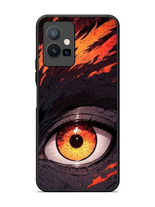 Inferno Gaze Glossy Soft Edge Case for Vivo Y75 (5G) Chachhi