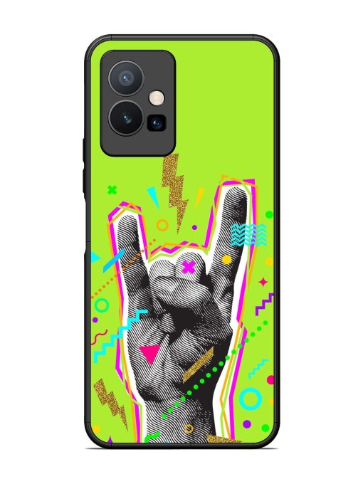 Neon Rock Glossy Soft Edge Case for Vivo Y75 (5G) Chachhi