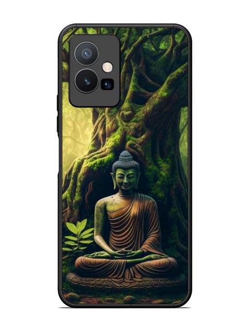 Green Buddha Art Glossy Soft Edge Case for Vivo Y75 (5G) Chachhi