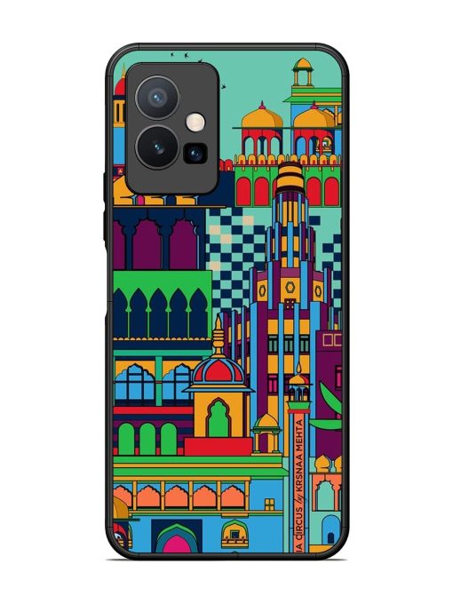 Indian Tapestry Glossy Soft Edge Case for Vivo Y75 (5G) Chachhi