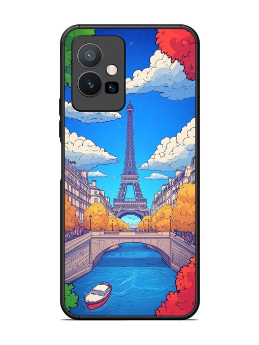 Parisian Panorama Glossy Soft Edge Case for Vivo Y75 (5G) Chachhi