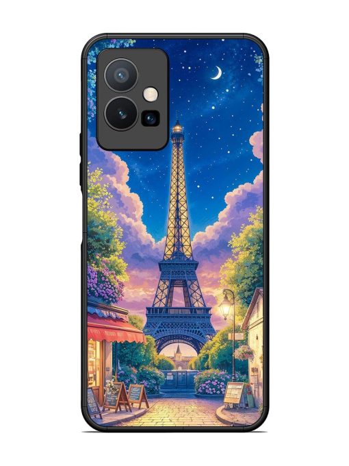 Twilight In Paris Glossy Soft Edge Case for Vivo Y75 (5G) Chachhi