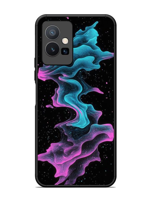 Cosmic Currents Glossy Soft Edge Case for Vivo Y75 (5G) Chachhi