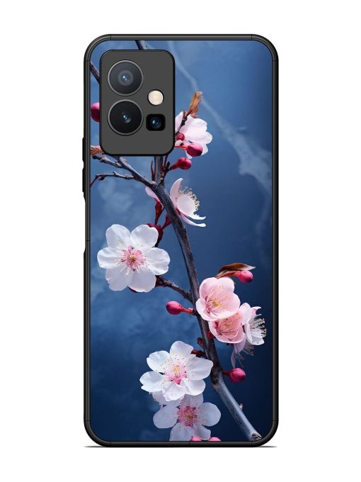 Delicate Blossoms Glossy Soft Edge Case for Vivo Y75 (5G) Chachhi