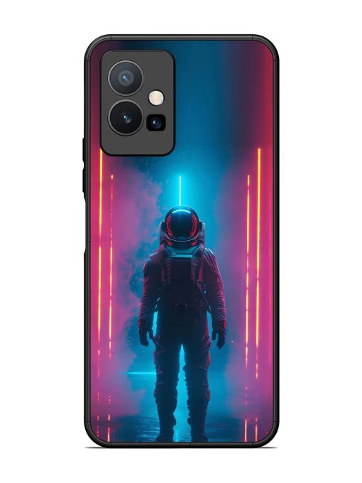 Neon Astronaut Glossy Soft Edge Case for Vivo Y75 (5G) Chachhi