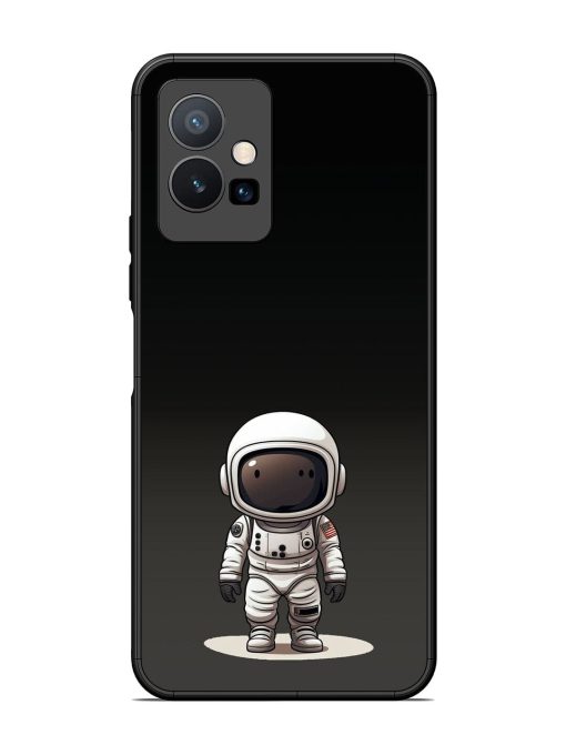 Neon Astronaut Glossy Soft Edge Case for Vivo Y75 (5G) Chachhi