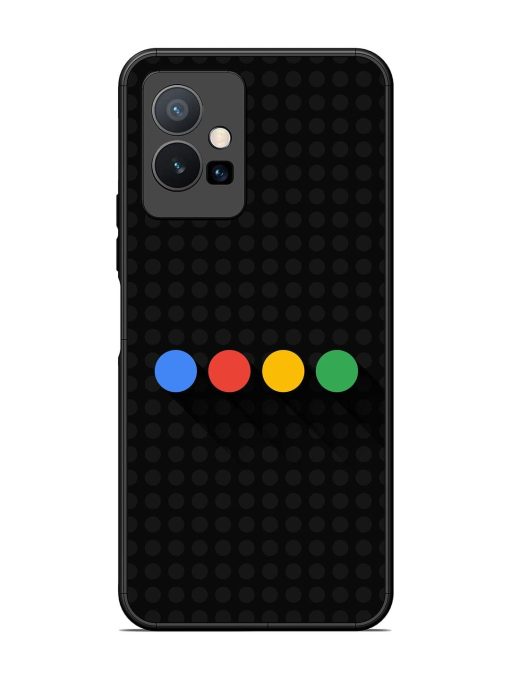 Google Dots Glossy Soft Edge Case for Vivo Y75 (5G) Chachhi