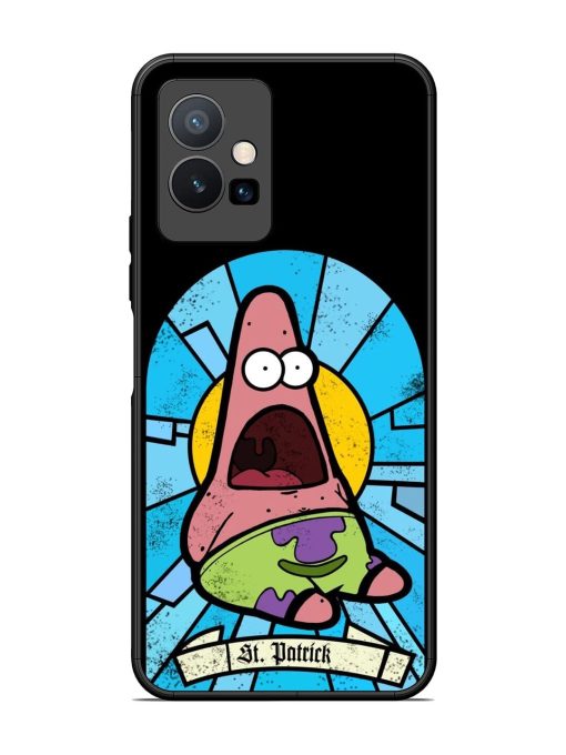 St. Patrick'S Day Stained Glass Patrick Star Glossy Soft Edge Case for Vivo Y75 (5G) Chachhi