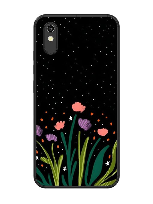 Midnight Bloom Glossy Soft Edge Case for Vivo Y90 Chachhi