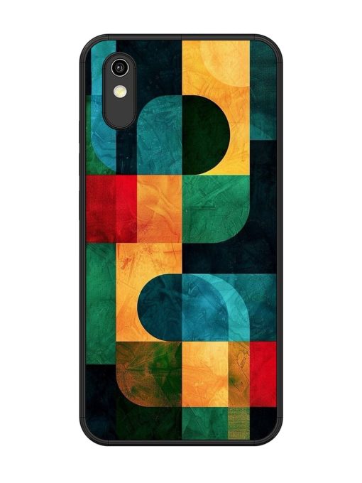 Geometric Harmony Glossy Soft Edge Case for Vivo Y90 Chachhi