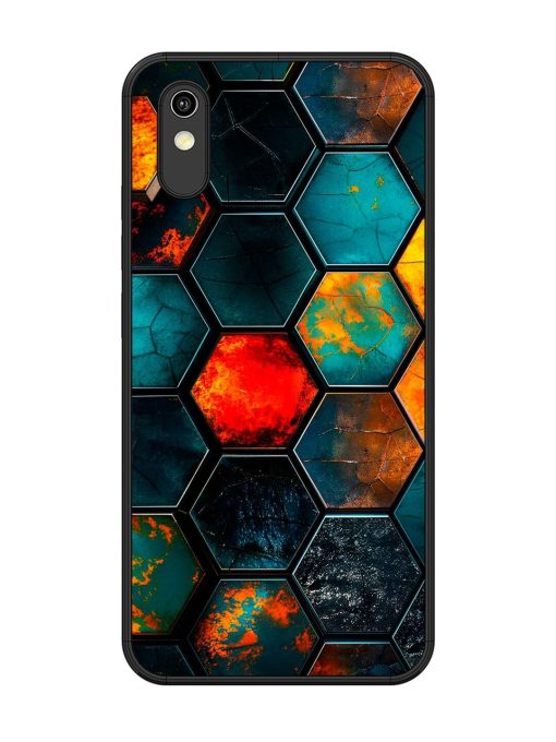 Hexagon Hive Glossy Soft Edge Case for Vivo Y90 Chachhi