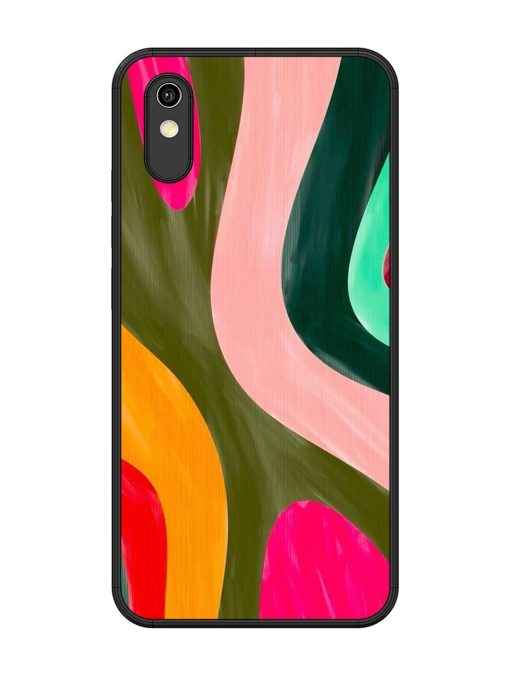 Wavy Wonder Glossy Soft Edge Case for Vivo Y90 Chachhi