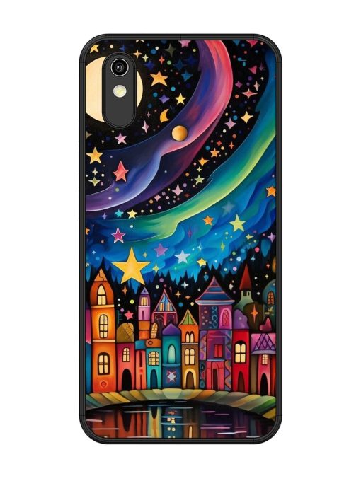 Starlit Village Glossy Soft Edge Case for Vivo Y90 Chachhi