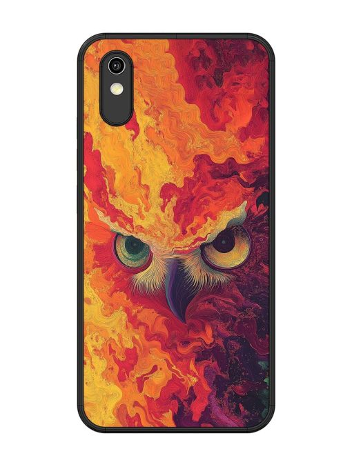 Fiery Owl Glossy Soft Edge Case for Vivo Y90 Chachhi