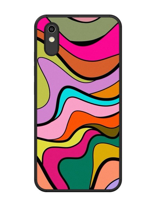 Wavy Wonder Glossy Soft Edge Case for Vivo Y90 Chachhi