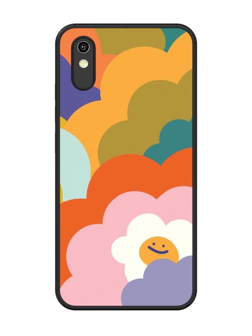 Happy Flower Power Glossy Soft Edge Case for Vivo Y90 Chachhi