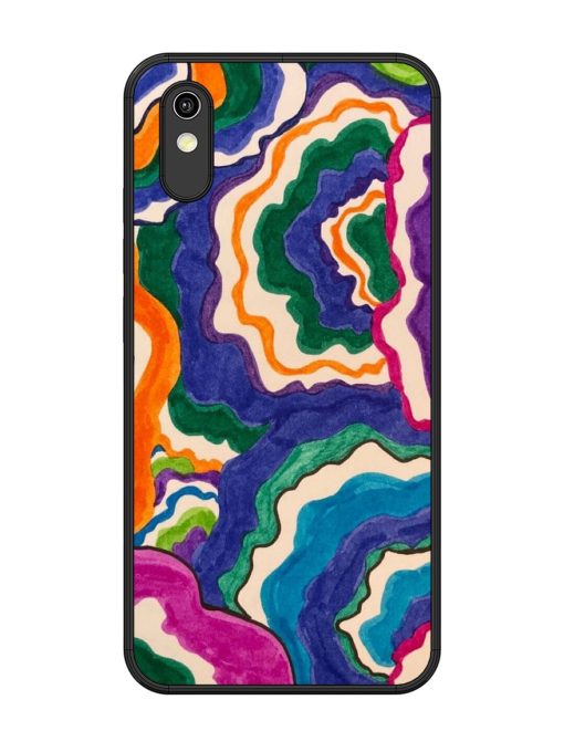 Wavy Wonder Glossy Soft Edge Case for Vivo Y90 Chachhi