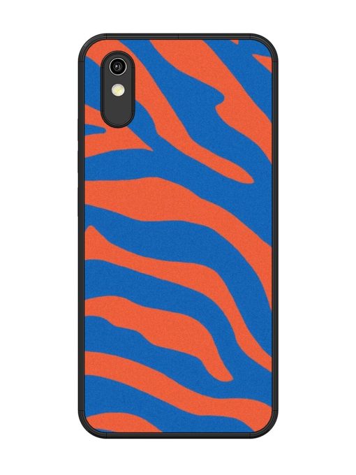 Zebra Stripes In Blue And Orange Glossy Soft Edge Case for Vivo Y90 Chachhi