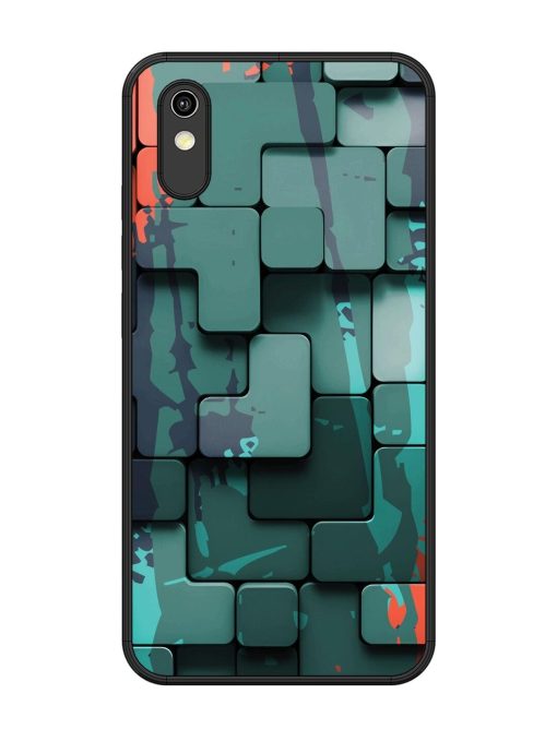 Abstract Geometric Mosaic Glossy Soft Edge Case for Vivo Y90