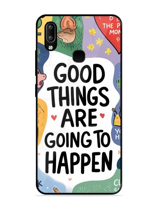 Uplifting Scribbles Glossy Soft Edge Case for Vivo Y91 Chachhi