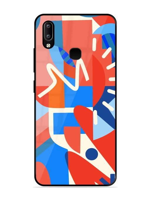 Abstract Harmony Glossy Soft Edge Case for Vivo Y91 Chachhi