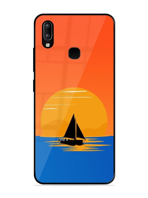 Sunset Sail Glossy Soft Edge Case for Vivo Y91 Chachhi