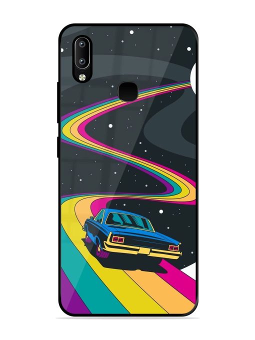 Rainbow Road Glossy Soft Edge Case for Vivo Y91 Chachhi