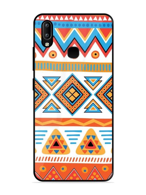 Vibrant Tribal Pattern Glossy Soft Edge Case for Vivo Y91 Chachhi