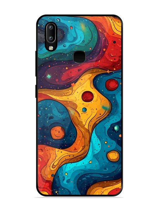 Cosmic Swirl Glossy Soft Edge Case for Vivo Y91 Chachhi