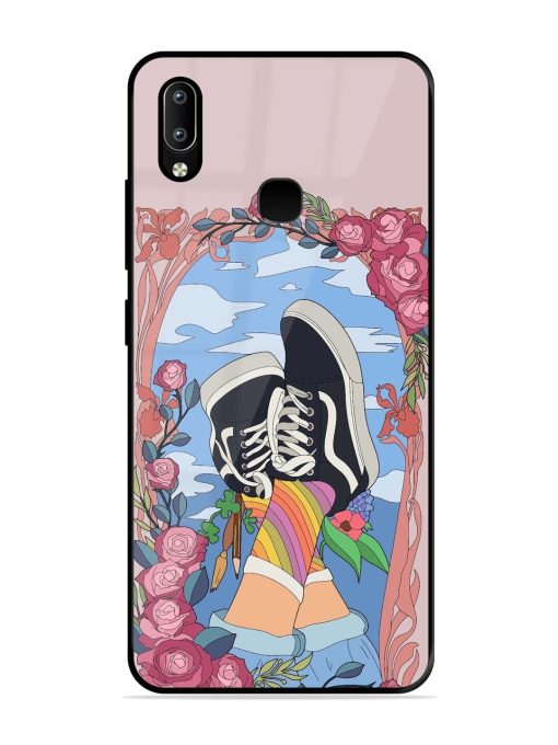 Floral Fantasy Glossy Soft Edge Case for Vivo Y91 Chachhi