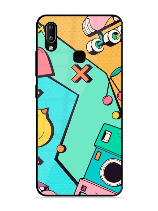 Retro Remix Glossy Soft Edge Case for Vivo Y91 Chachhi