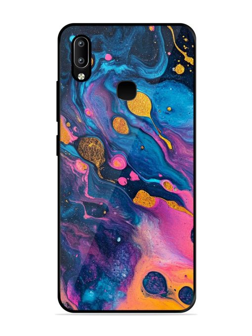 Cosmic Swirl Glossy Soft Edge Case for Vivo Y91 Chachhi