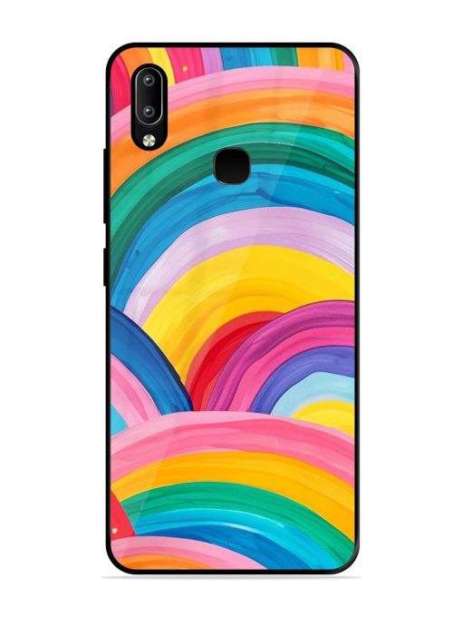 Rainbow Symphony Glossy Soft Edge Case for Vivo Y91 Chachhi