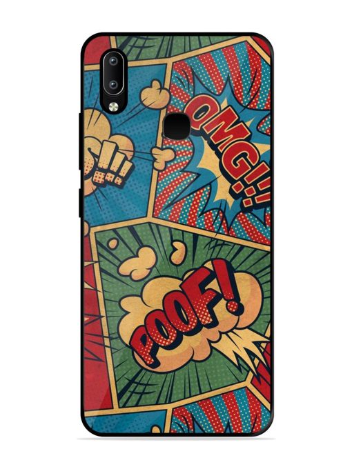 Comic Book Chaos Glossy Soft Edge Case for Vivo Y91 Chachhi