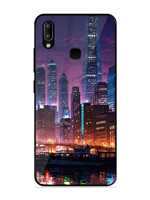 Neon Nightscape Glossy Soft Edge Case for Vivo Y91 Chachhi