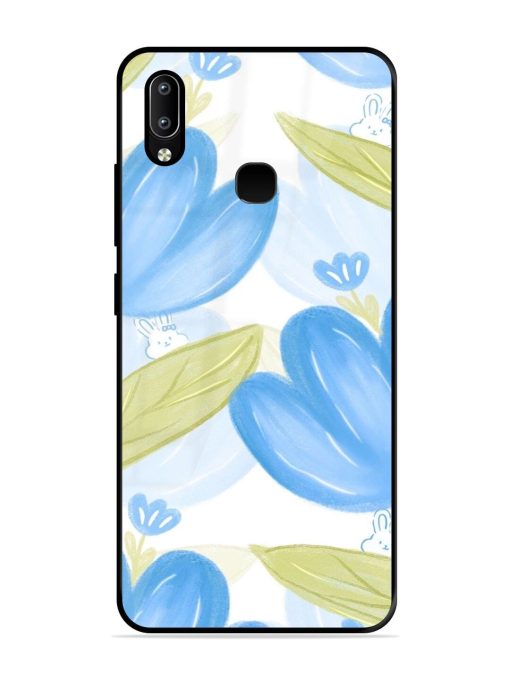 Bunny'S Blue Garden Glossy Soft Edge Case for Vivo Y91 Chachhi