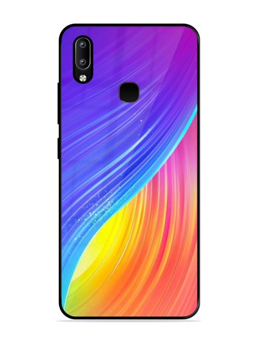 Neon Swirl Glossy Soft Edge Case for Vivo Y91 Chachhi