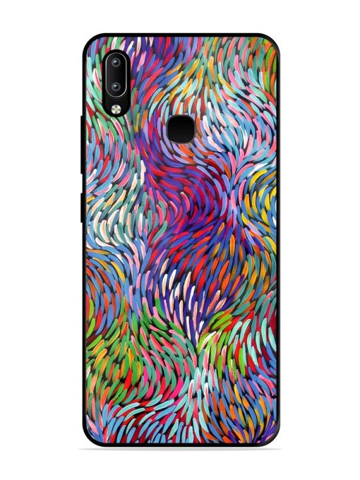 Vibrant Waves Glossy Soft Edge Case for Vivo Y91 Chachhi