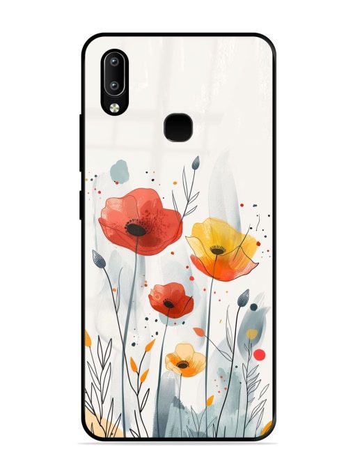 Poppy Fields Glossy Soft Edge Case for Vivo Y91 Chachhi