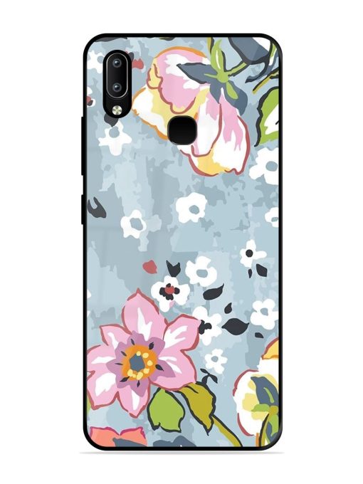 Floral Fantasy Glossy Soft Edge Case for Vivo Y91 Chachhi