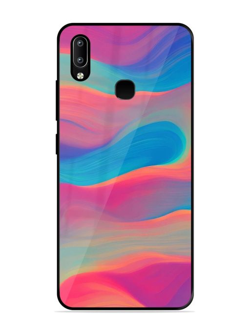 Wavy Wonder Glossy Soft Edge Case for Vivo Y91 Chachhi