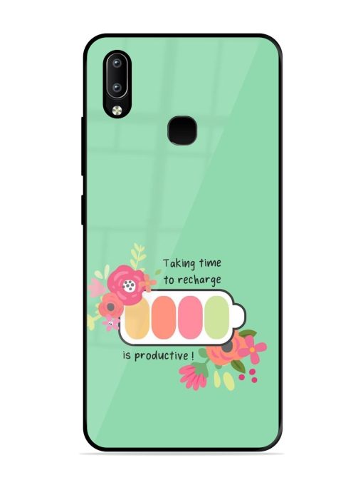 Recharge And Bloom Glossy Soft Edge Case for Vivo Y91 Chachhi