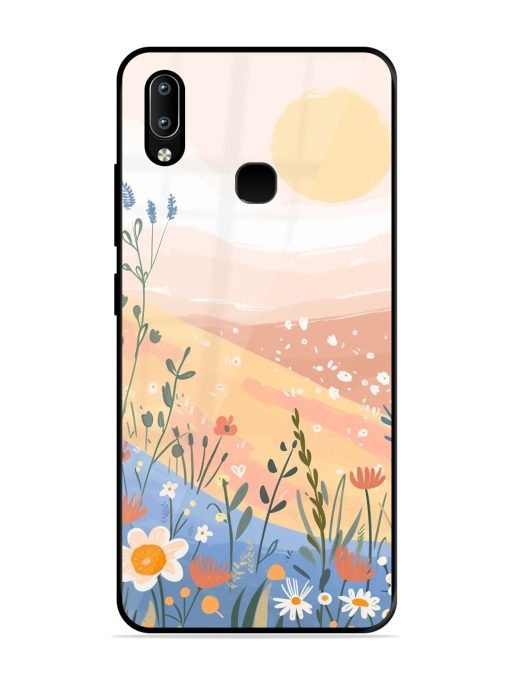 Golden Hour Blooms Glossy Soft Edge Case for Vivo Y91 Chachhi