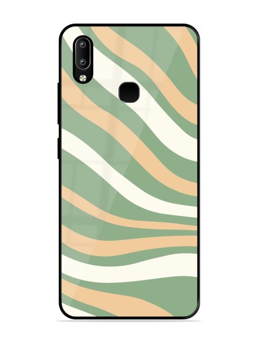 Wavy Pastel Paradise Glossy Soft Edge Case for Vivo Y91 Chachhi