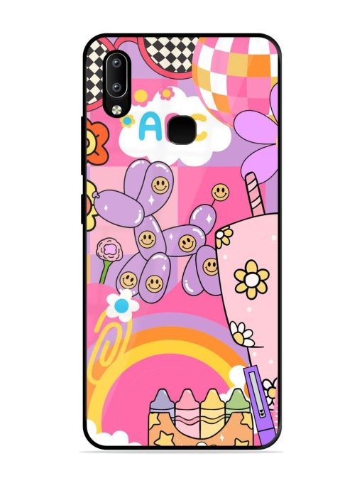 Whimsical Y2K Chaos Glossy Soft Edge Case for Vivo Y91 Chachhi