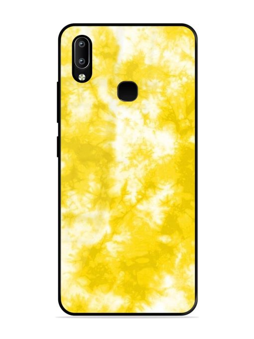 Golden Tie-Dye Twirl Glossy Soft Edge Case for Vivo Y91 Chachhi