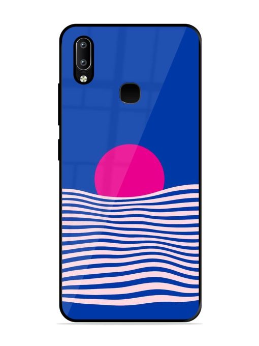 Pink Sunset Over Blue Waves Glossy Soft Edge Case for Vivo Y91 Chachhi