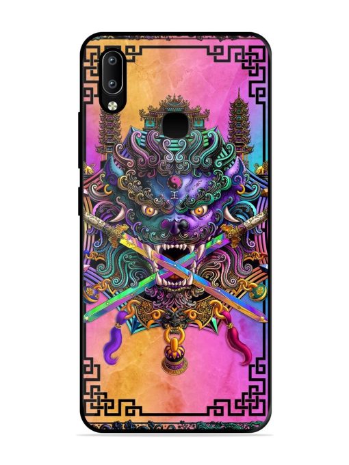 Psychedelic Fu Dog Tapestry Glossy Soft Edge Case for Vivo Y91 Chachhi